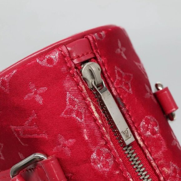 LOUIS VUITTON Monogram Satin Little Papillon Hand Bag Pink M92353 LV Auth - Picture 11 of 16